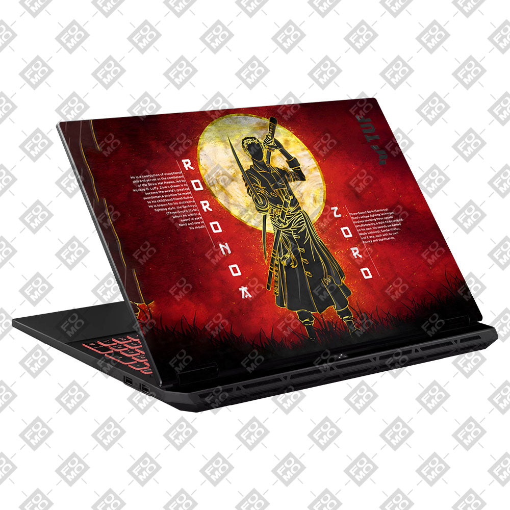 Zoro Under Golden Moon Asus TUF Gaming A16 2025 Laptop Skin