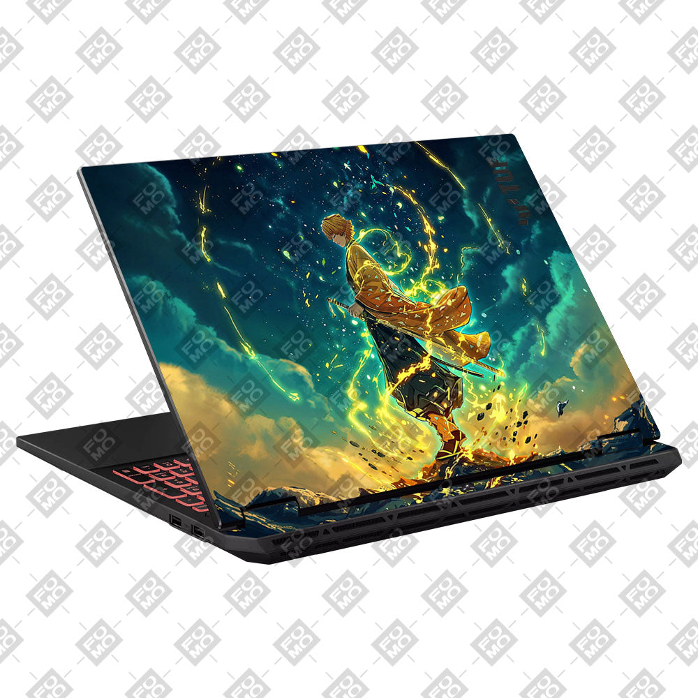 Zenitsu Thunder God Asus TUF Gaming A16 2025 Laptop Skin