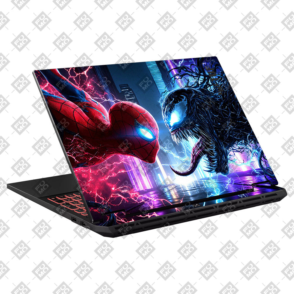 Spiderman vs Venom Showdown Asus TUF Gaming A16 2025 Laptop Skin
