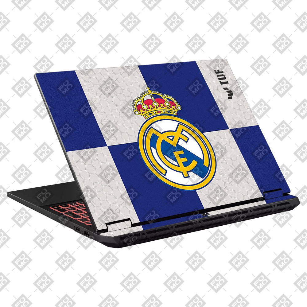 Royal Reign Real Madrid Glory Asus TUF Gaming A16 2025 Laptop Skin