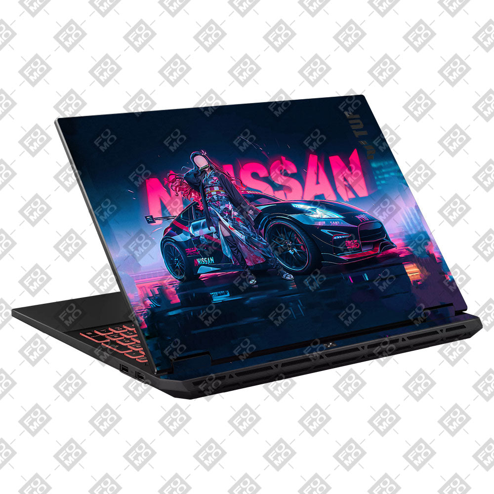 Neon Bloom Nezuko Racer Asus TUF Gaming A16 2025 Laptop Skin