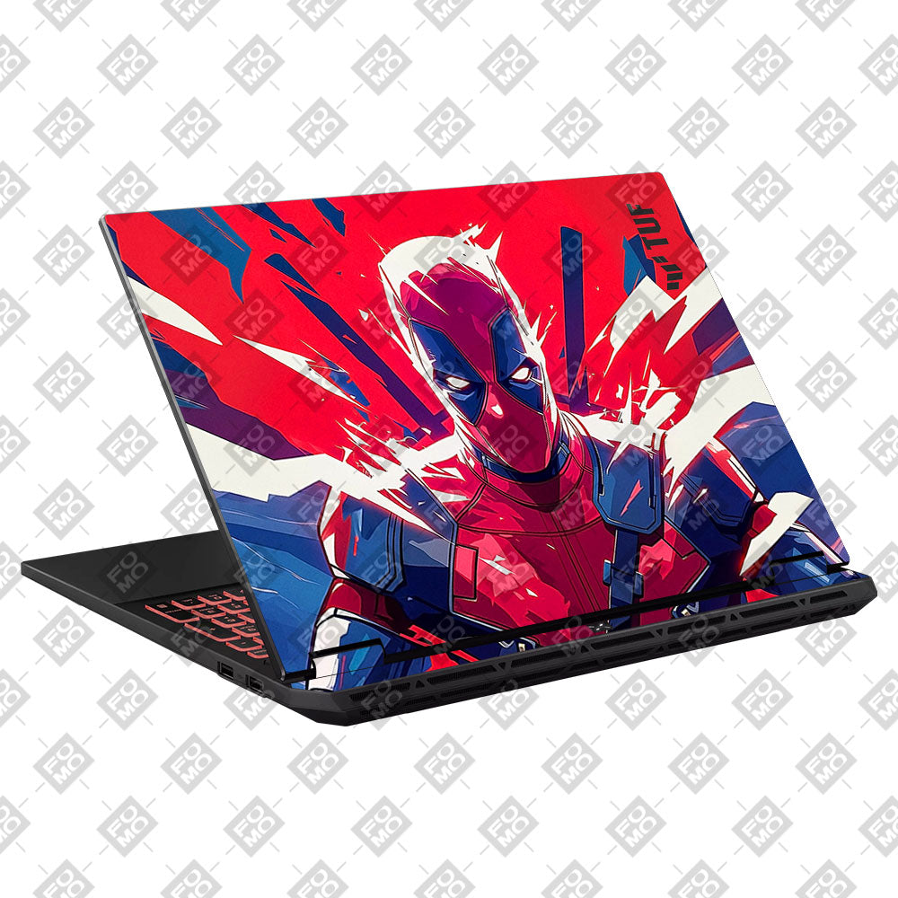 Deadpool Power Burst Asus TUF Gaming A16 2025 Laptop Skin