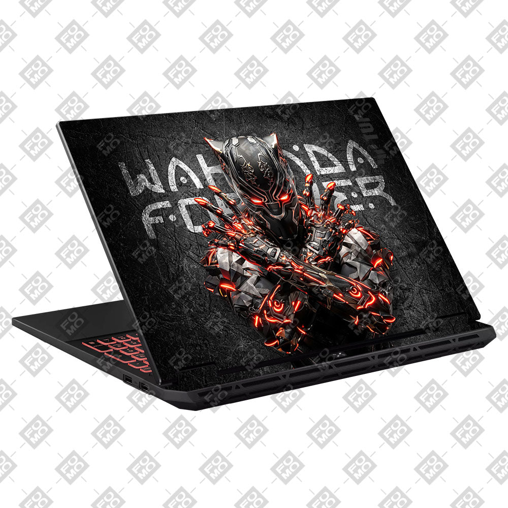 Black Panther Glowing Fury Asus TUF Gaming A16 2025 Laptop Skin