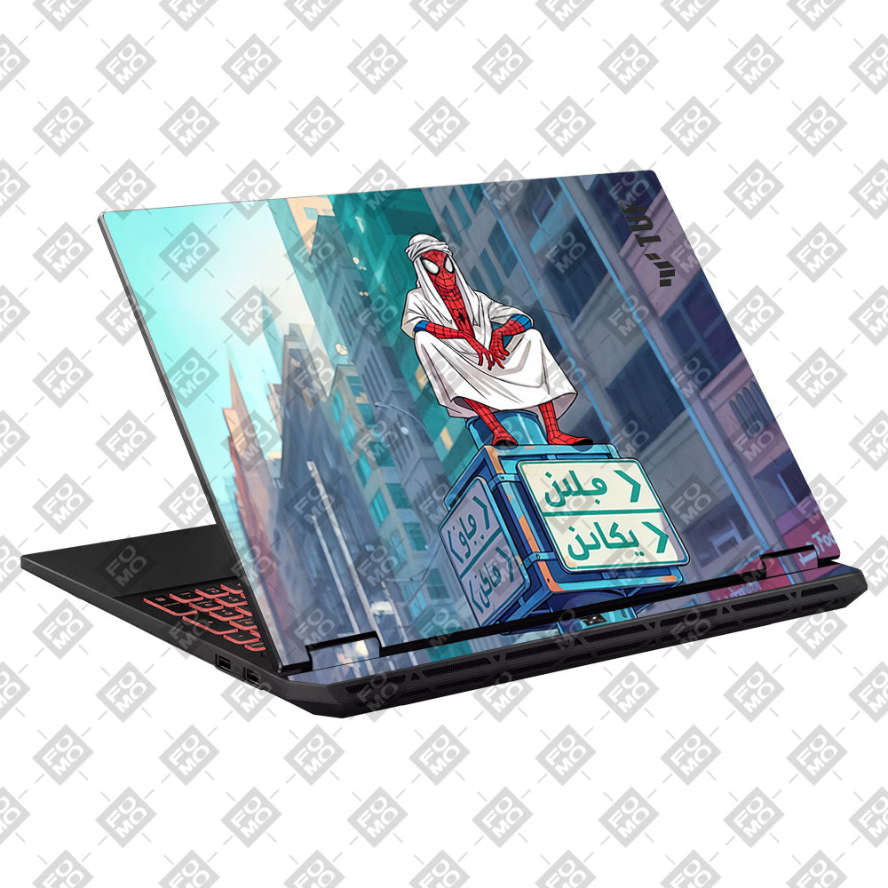 Arabian Spider Man Asus TUF Gaming A16 2025 Laptop Skin