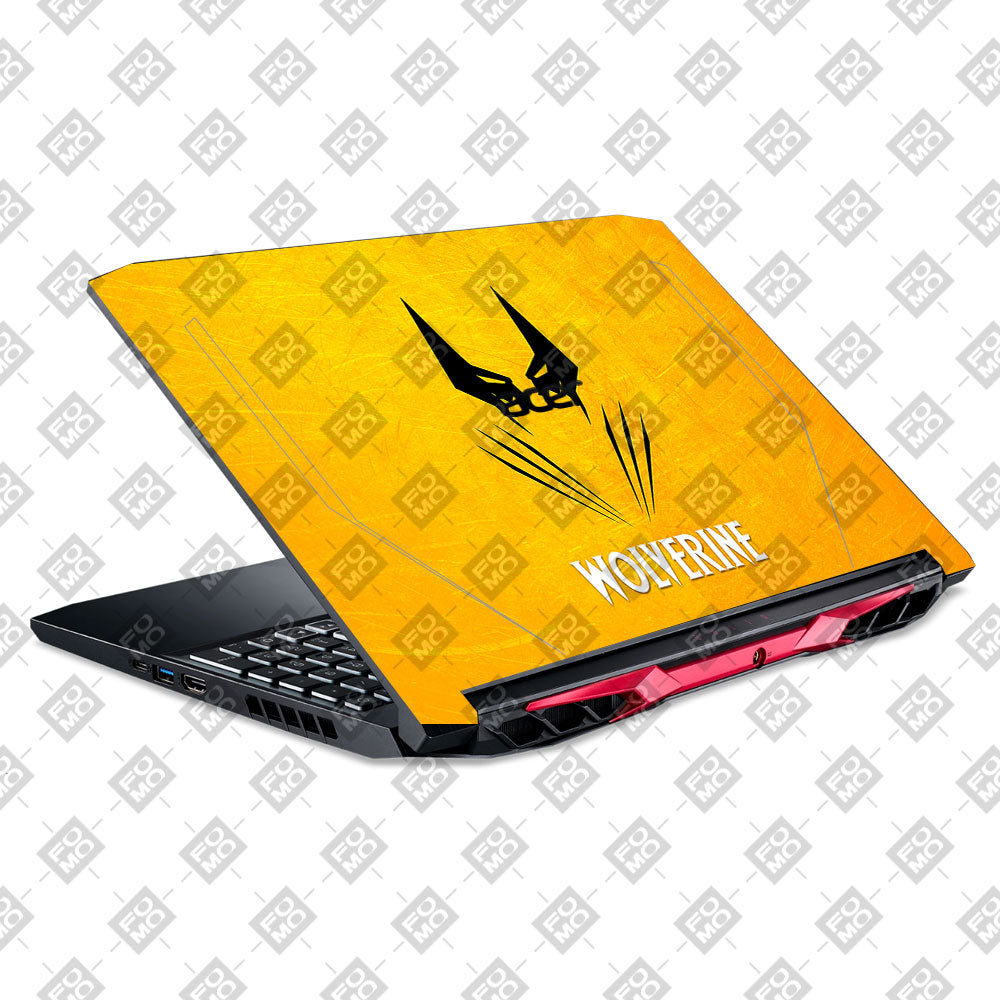 Wolverine with Yellow Background Acer Nitro 5 AN515 44, 56 Laptop Skin
