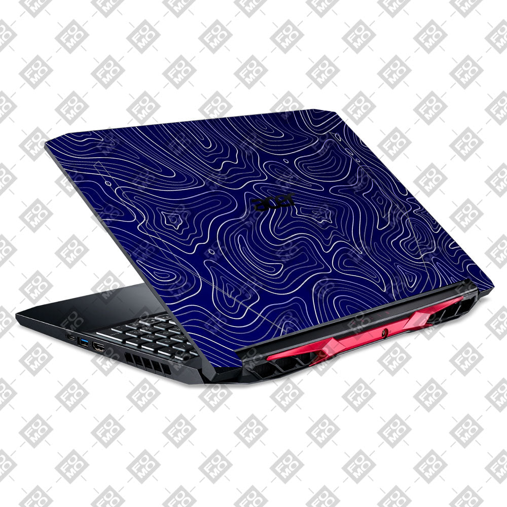 Deep Blue Contour Depths Acer Nitro 5 AN515 44, 56 Laptop Skin