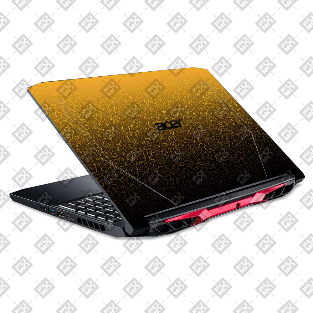 Orange to Black Gradient Acer Nitro 5 AN515 44, 56 Laptop Skin