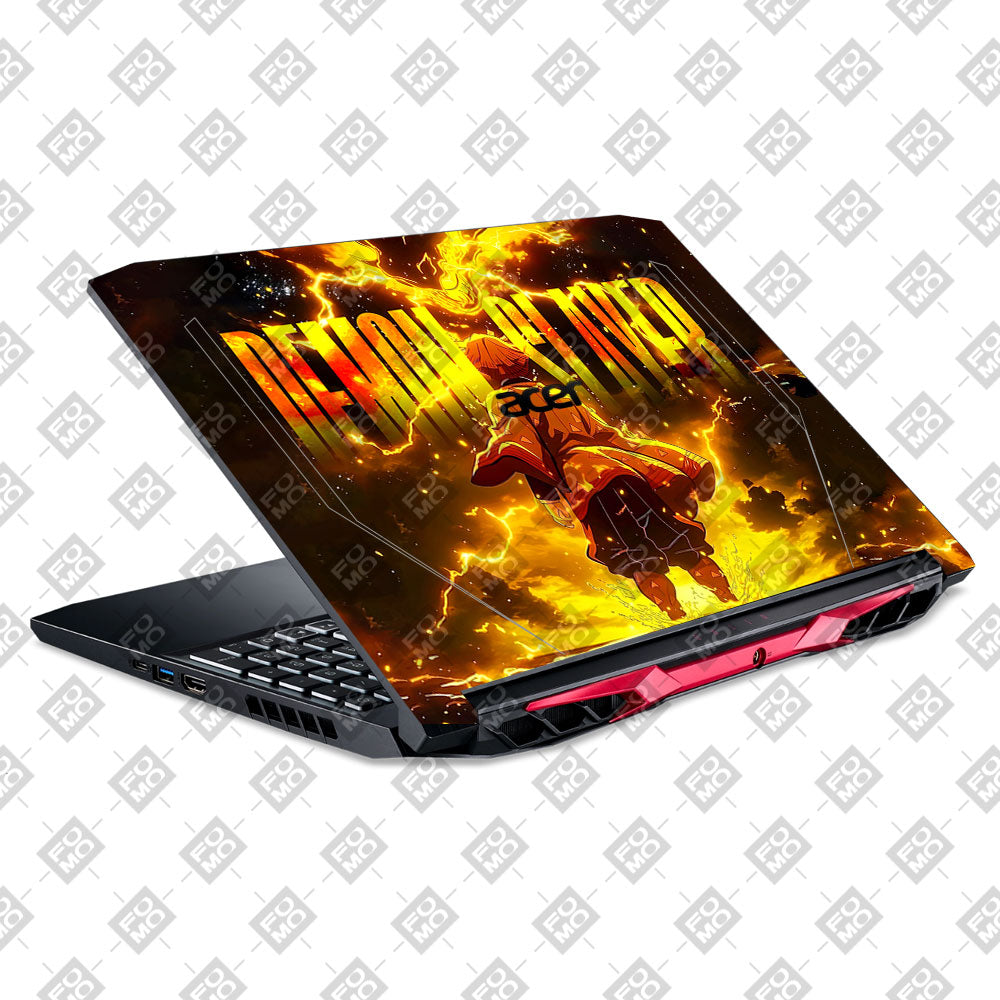 Zenitsu Lightning Strike Acer Nitro 5 AN515 44, 56 Laptop Skin