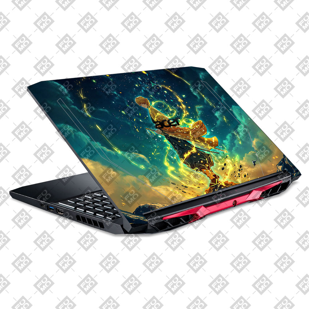 Zenitsu Thunder God Acer Nitro 5 AN515 44, 56 Laptop Skin