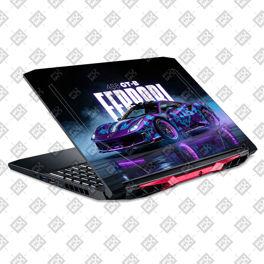 Psycho Drive Ferrari 488 Acer Nitro 5 AN515 44, 56 Laptop Skin