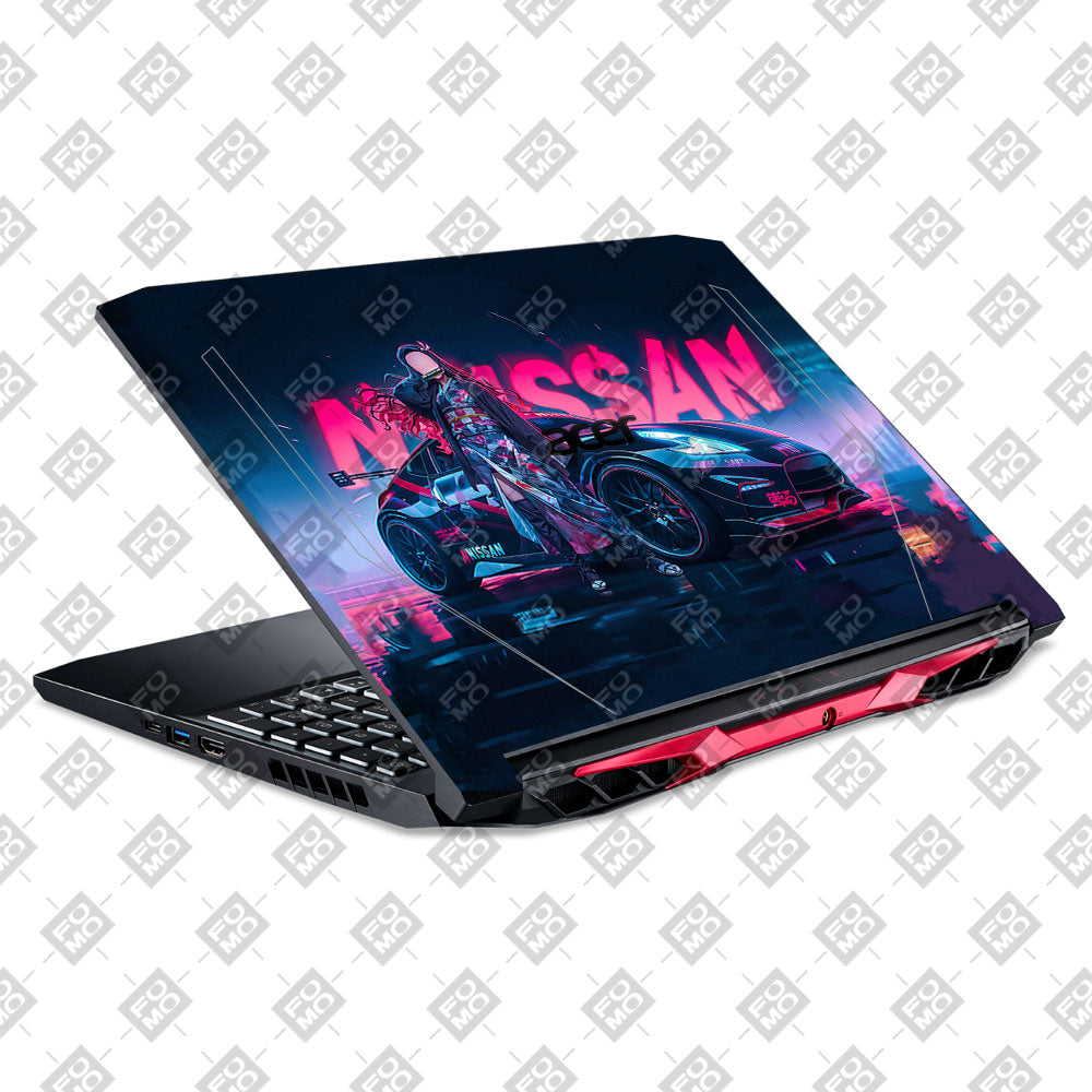 Neon Bloom Nezuko Racer Acer Nitro 5 AN515 44, 56 Laptop Skin