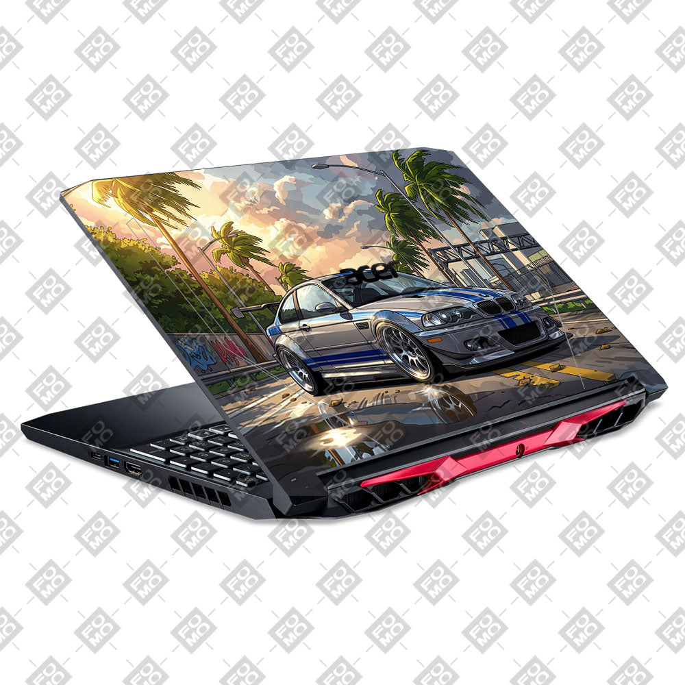 Street Icon BMW E46 Drift Legend Acer Nitro 5 AN515 44, 56 Laptop Skin