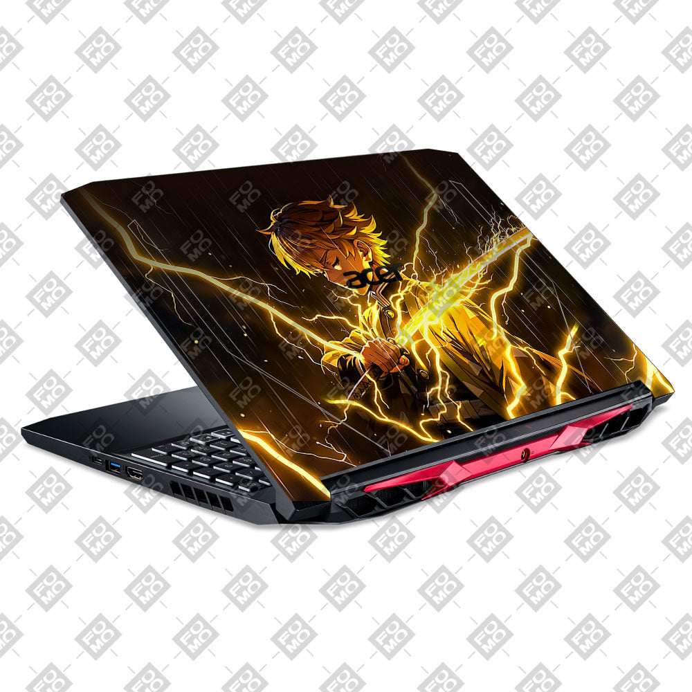 Thunder Soul Lightning Zenitsu Acer Nitro 5 AN515 44, 56 Laptop Skin