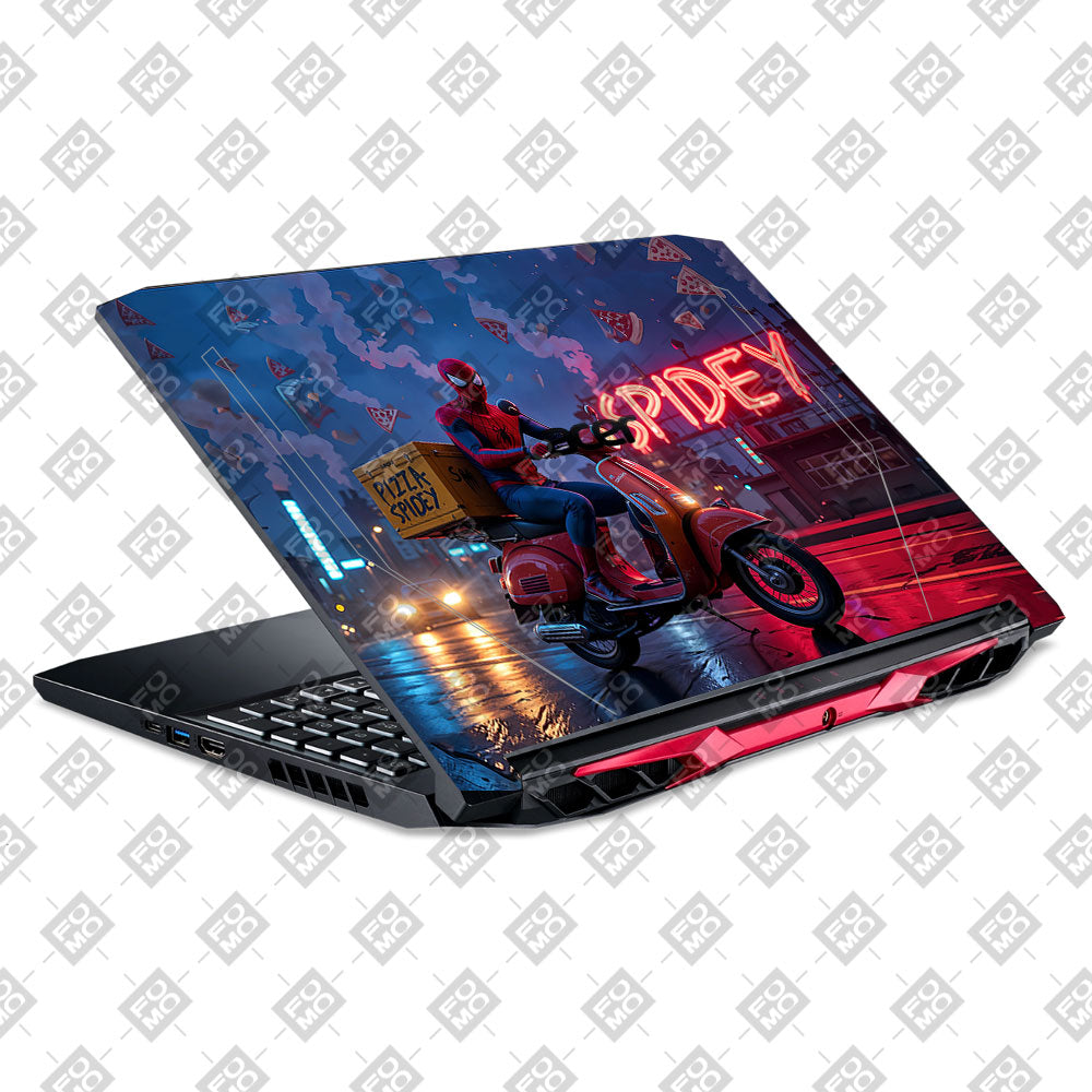 Pizza Spidey Acer Nitro 5 AN515 44, 56 Laptop Skin