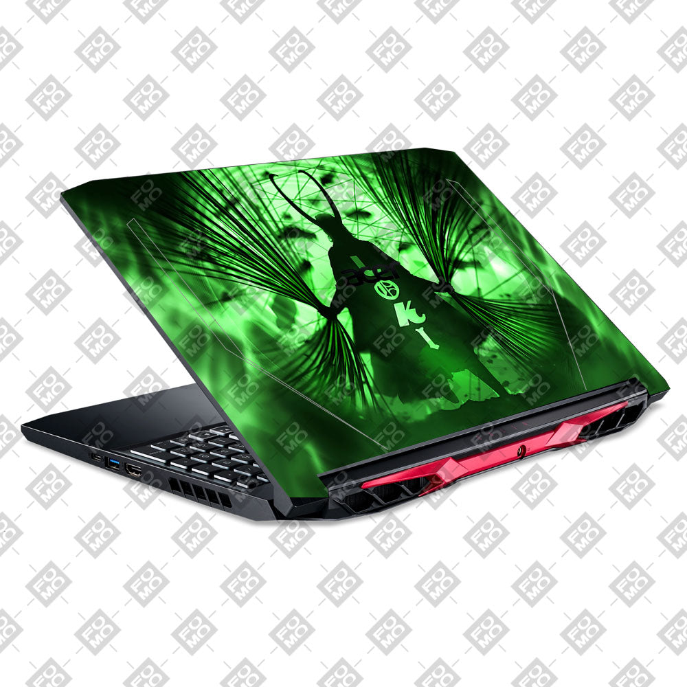 Loki's Green Aura Acer Nitro 5 AN515 44, 56 Laptop Skin