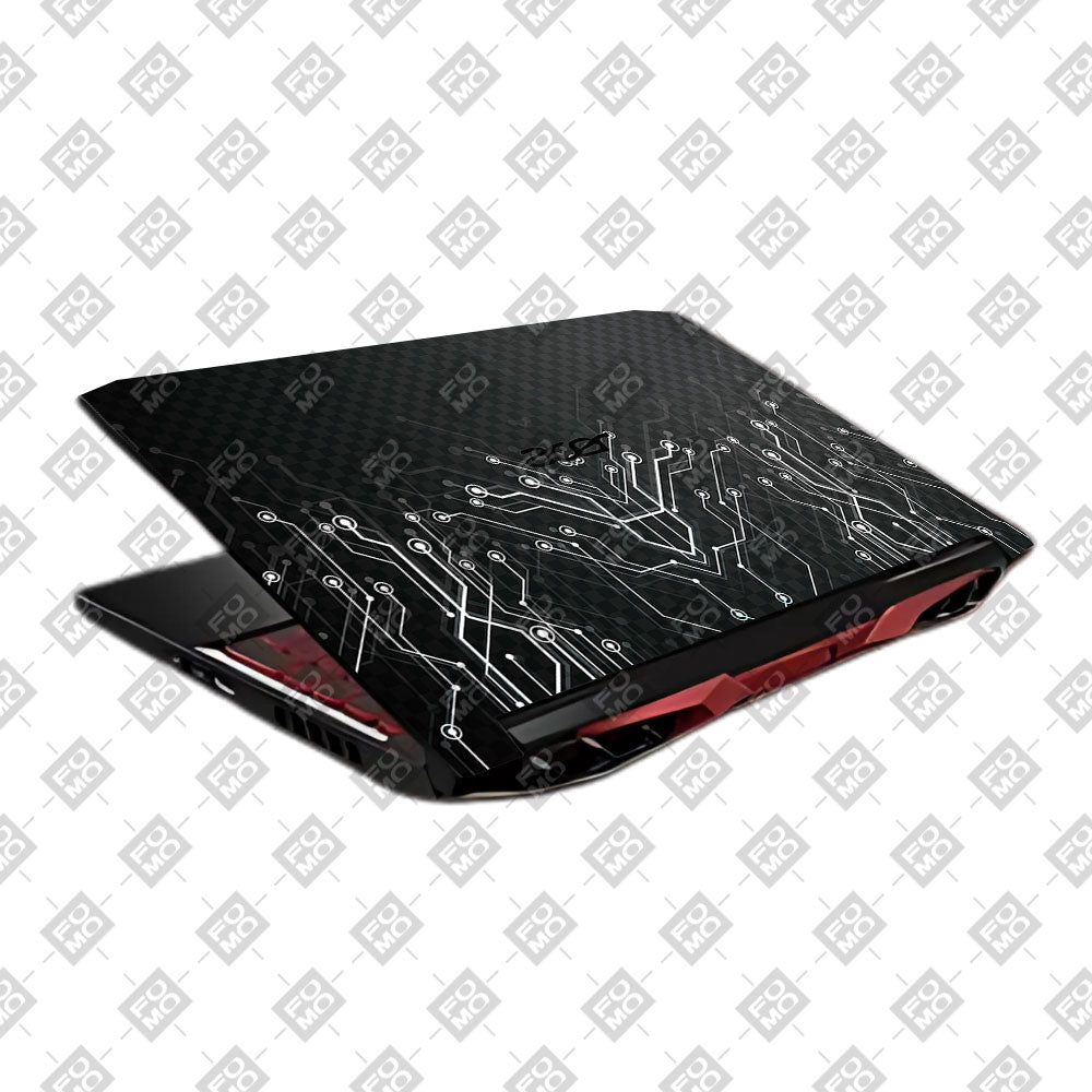 Black Digital Circuit Acer Nitro 5 AN515 45, 55, 57 Laptop Skin