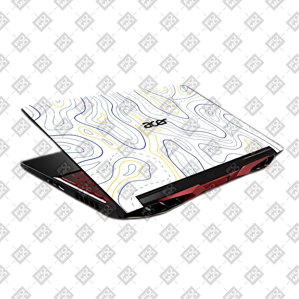 Minimalist Colorful Contours Acer Nitro 5 AN515 45, 55, 57 Laptop Skin