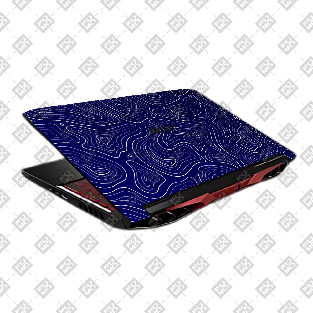 Deep Blue Contour Depths Acer Nitro 5 AN515 45, 55, 57 Laptop Skin
