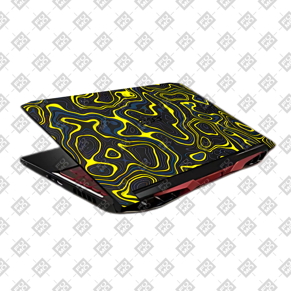 Neon Lava Contours Acer Nitro 5 AN515 45, 55, 57 Laptop Skin