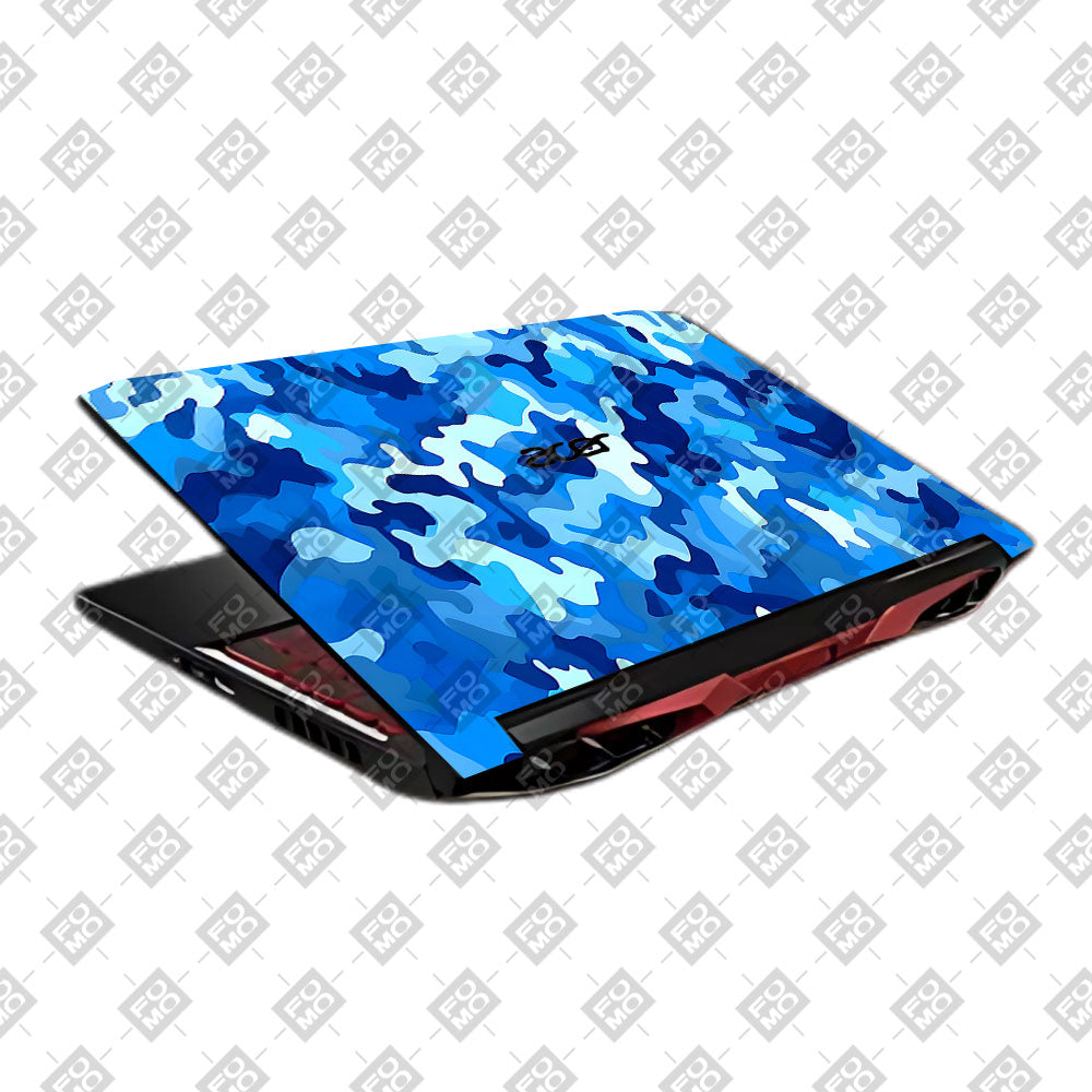 Arctic Blue Camo Pattern Acer Nitro 5 AN515 45, 55, 57 Laptop Skin