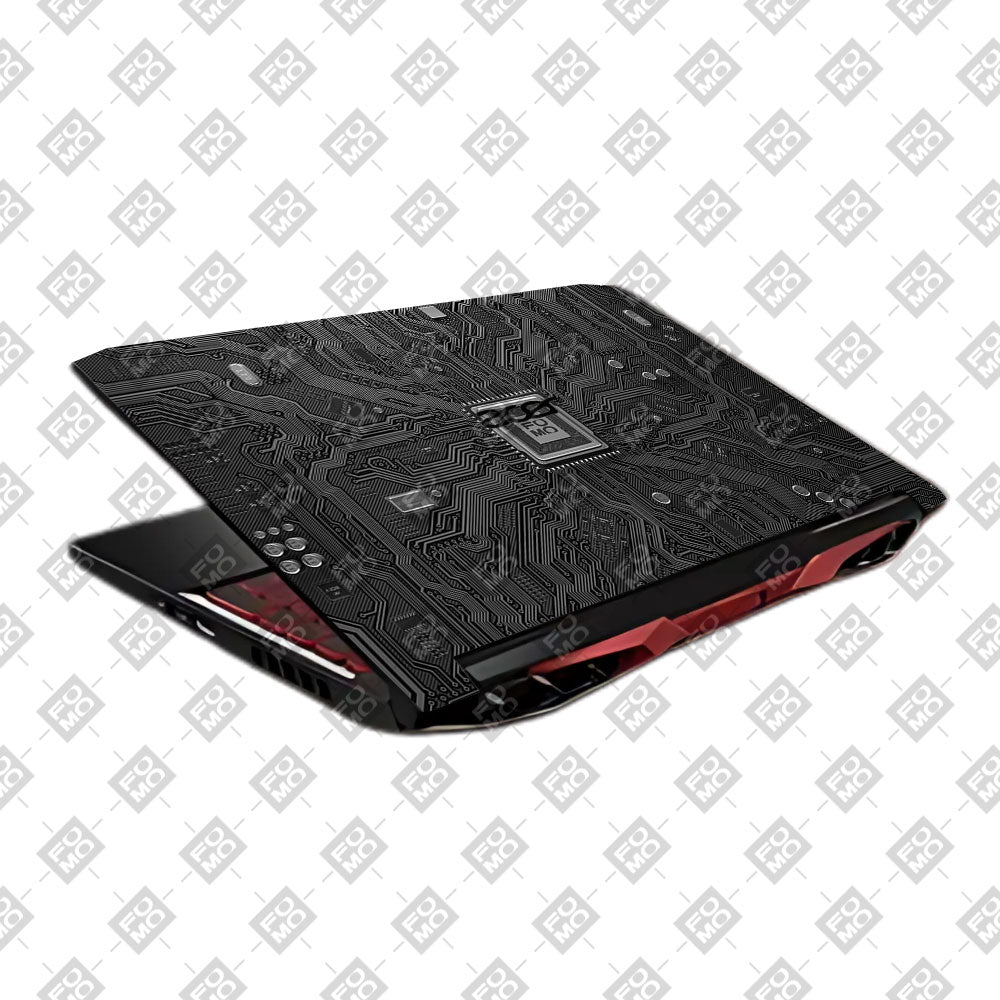 FOMO Circuit Dark Mode Acer Nitro 5 AN515 45, 55, 57 Laptop Skin