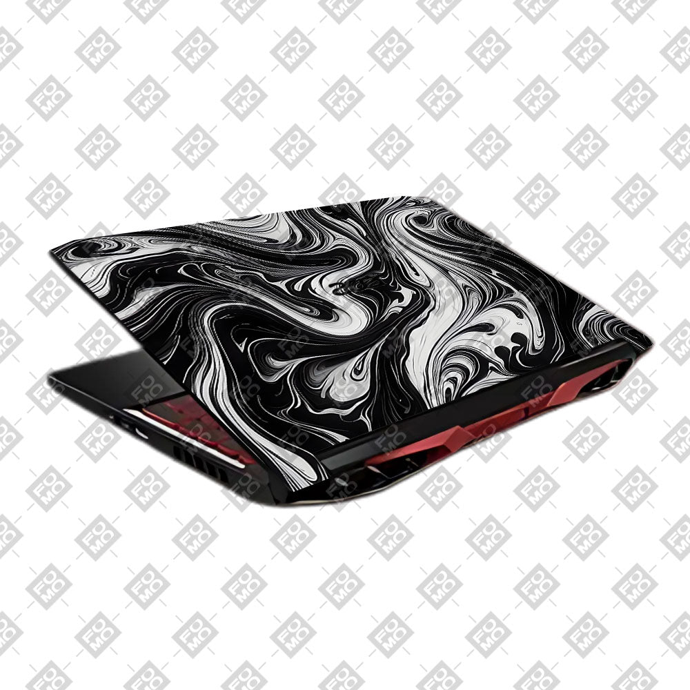 Black and White Marble Acer Nitro 5 AN515 45, 55, 57 Laptop Skin
