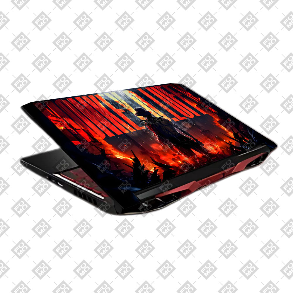 Monkey D. Luffy Blazing Red Acer Nitro 5 AN515 45, 55, 57 Laptop Skin