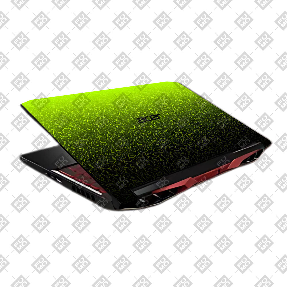 Lime Yellow to Black Gradient Acer Nitro 5 AN515 45, 55, 57 Laptop Skin