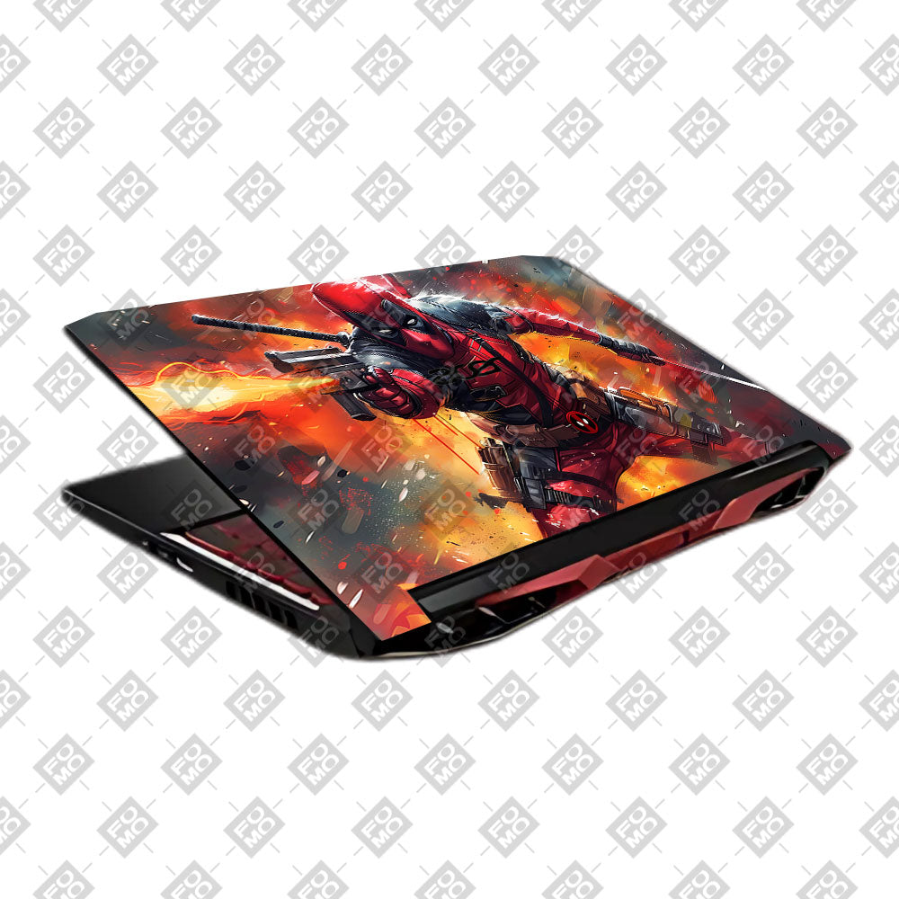 Deadpool in Action Acer Nitro 5 AN515 45, 55, 57 Laptop Skin