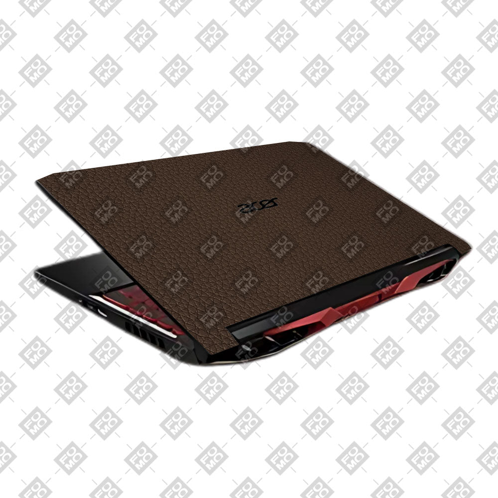 Textured Brown Leather Acer Nitro 5 AN515 45, 55, 57 Laptop Skin