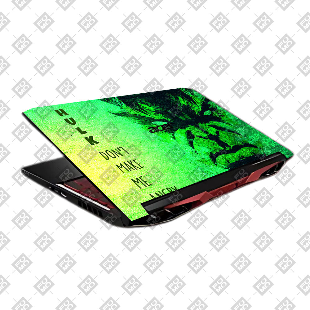 Hulk Don't Make Me Angry Acer Nitro 5 AN515 45, 55, 57 Laptop Skin