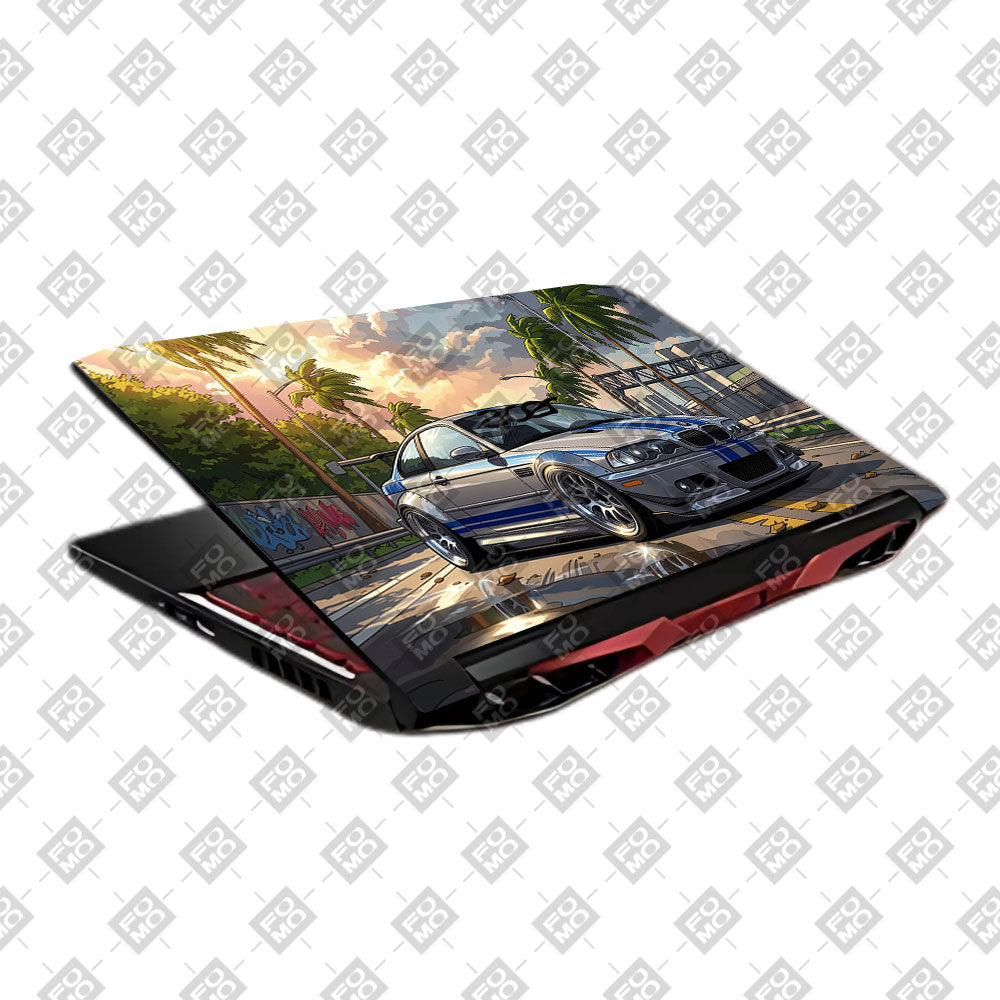 Street Icon BMW E46 Drift Legend Acer Nitro 5 AN515 45, 55, 57 Laptop Skin
