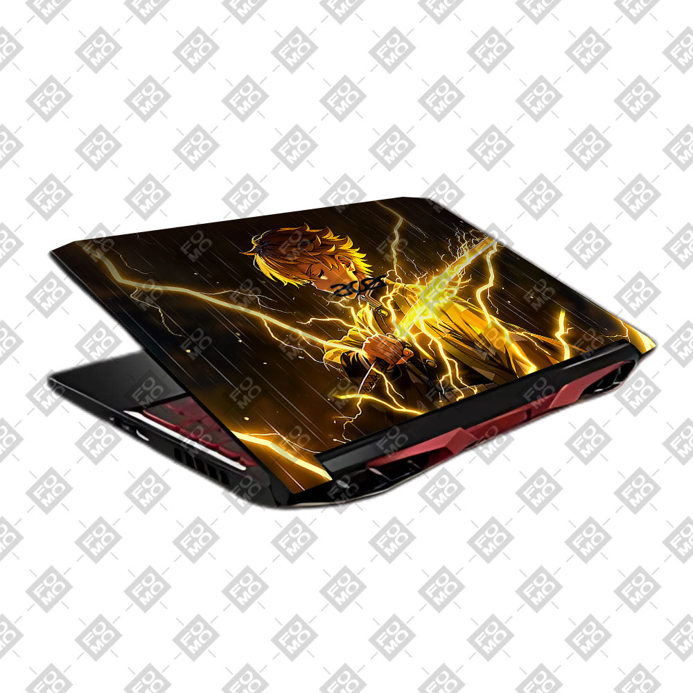 Thunder Soul Lightning Zenitsu Acer Nitro 5 AN515 45, 55, 57 Laptop Skin