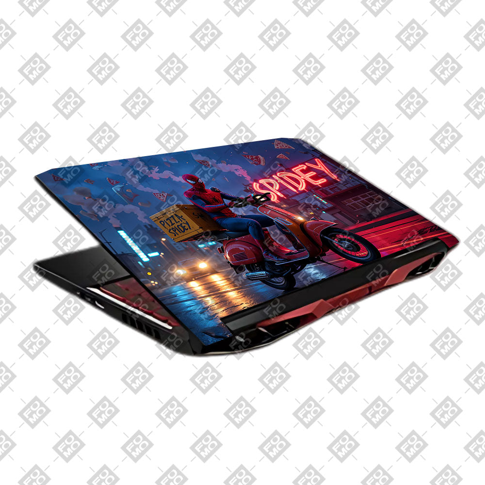 Pizza Spidey Acer Nitro 5 AN515 45, 55, 57 Laptop Skin