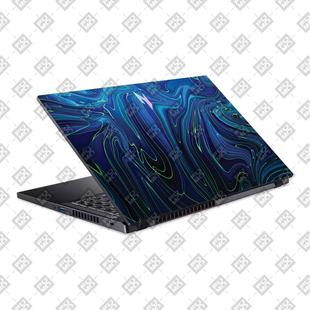 Cobalt Liquid Design Acer Nitro V ANV15 51 55CA Laptop Skin