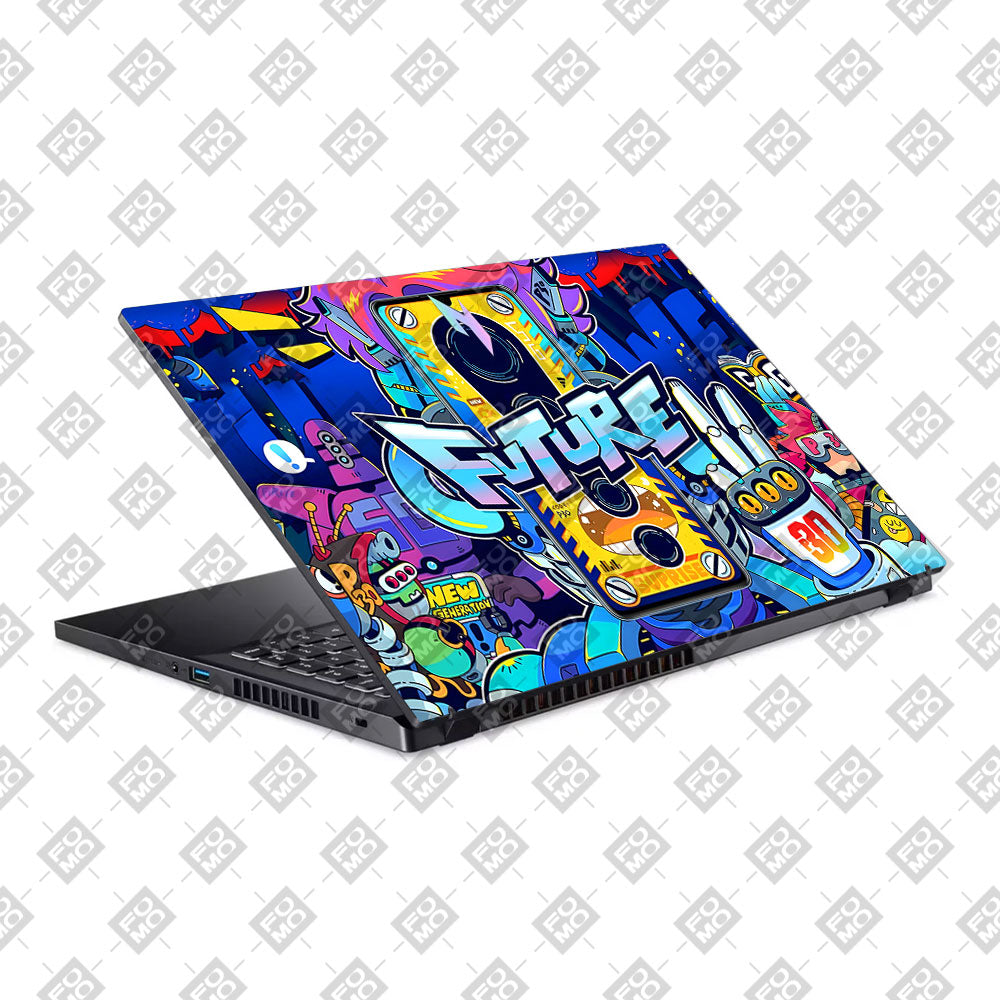 Futuristic Cyberpunk Vision Acer Nitro V ANV15 51 55CA Laptop Skin