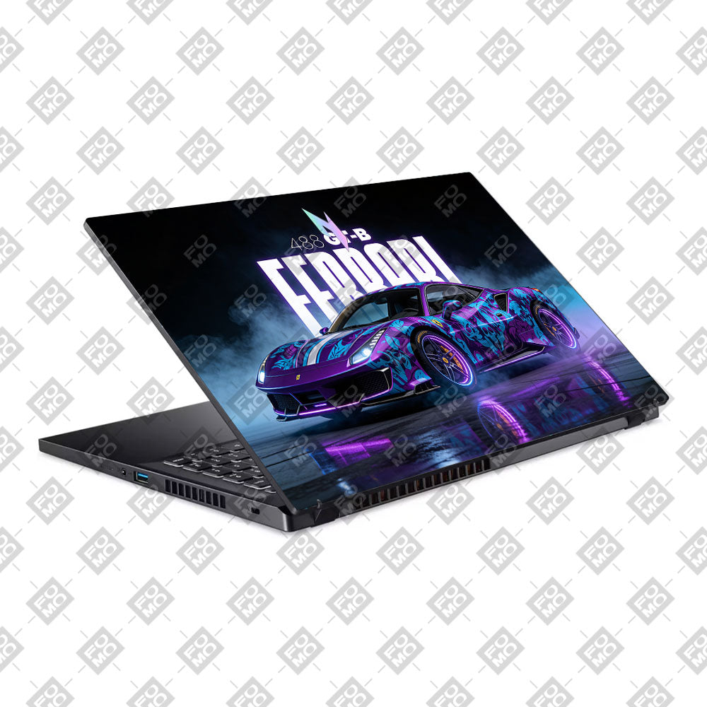 Psycho Drive Ferrari 488 Acer Nitro V ANV15 51 55CA Laptop Skin