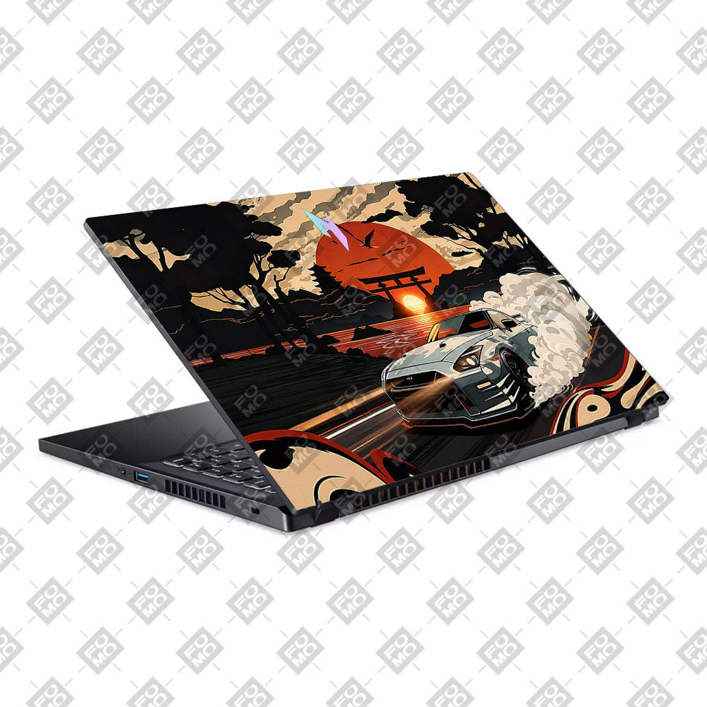Samurai Rising Sun GTR Acer Nitro V ANV15 51 55CA Laptop Skin