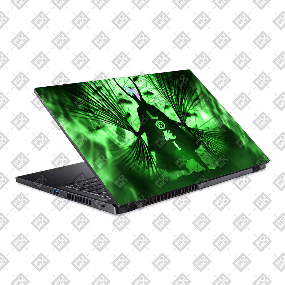 Loki's Green Aura Acer Nitro V ANV15 51 55CA Laptop Skin