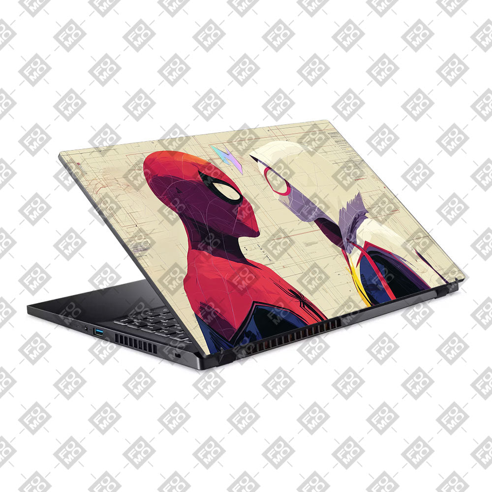 Spider Man X Spider Gwen Acer Nitro V ANV15 51 55CA Laptop Skin