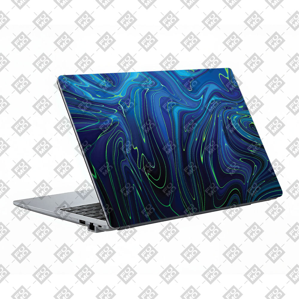 Cobalt Liquid Design Asus ExpertBook P1503 Laptop Skin