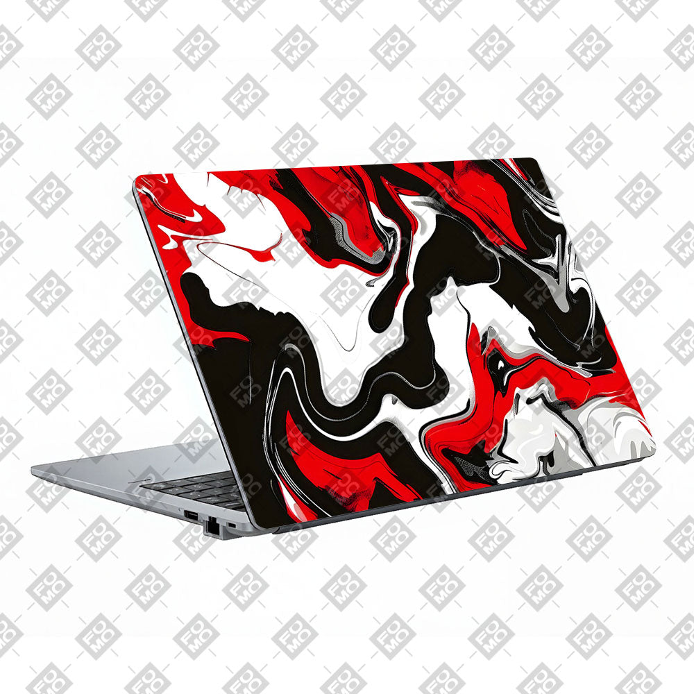 Red and White Marble Asus ExpertBook P1503 Laptop Skin