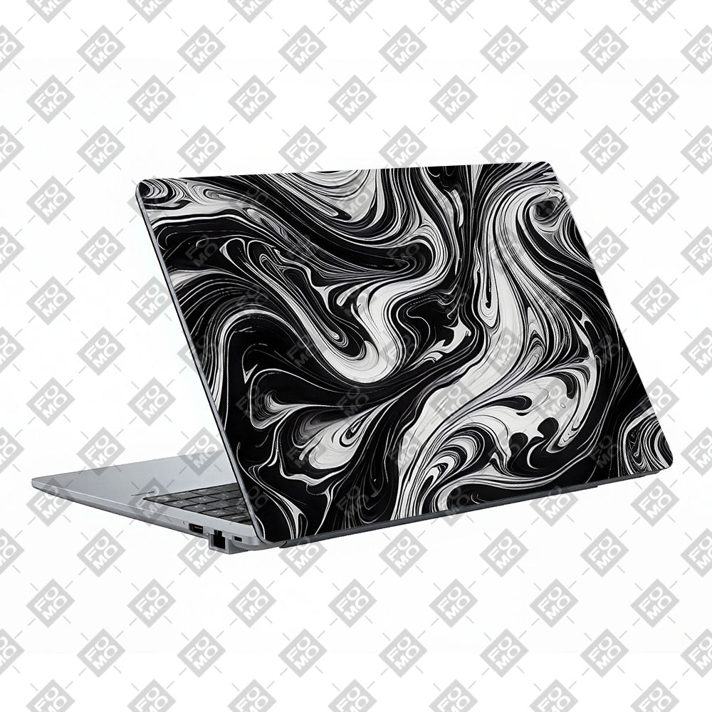 Black and White Marble Asus ExpertBook P1503 Laptop Skin
