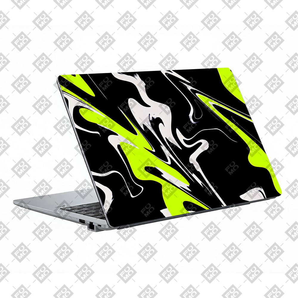 Neon Green and Black Patterns Asus ExpertBook P1503 Laptop Skin
