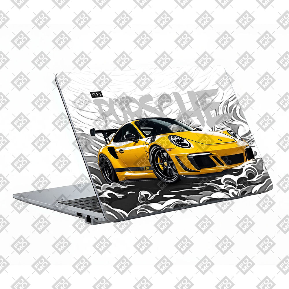 Porsche 911 Yellow Blaze Asus ExpertBook P1503 Laptop Skin