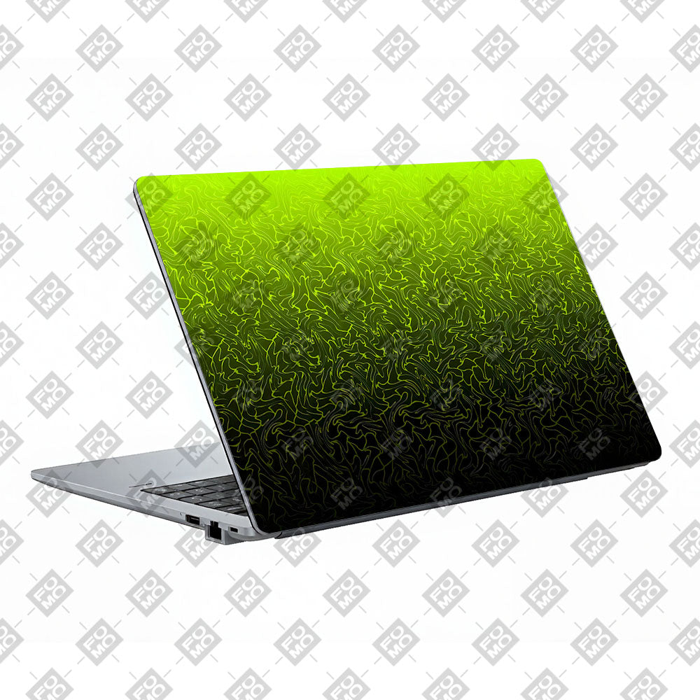 Lime Yellow to Black Gradient Asus ExpertBook P1503 Laptop Skin