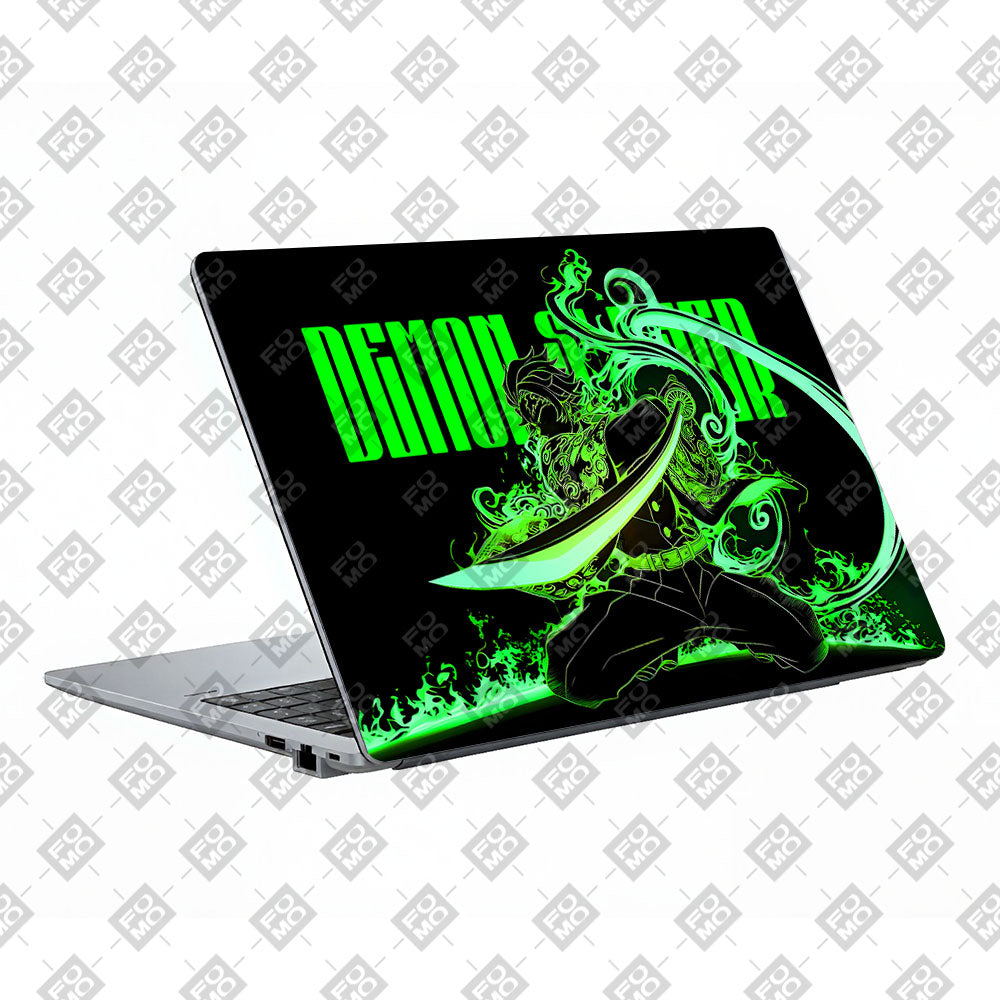 Tanjiro Green Flame Dance Asus ExpertBook P1503 Laptop Skin