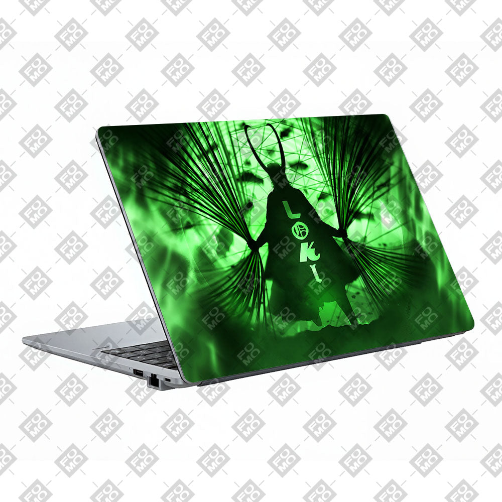 Loki's Green Aura Asus ExpertBook P1503 Laptop Skin