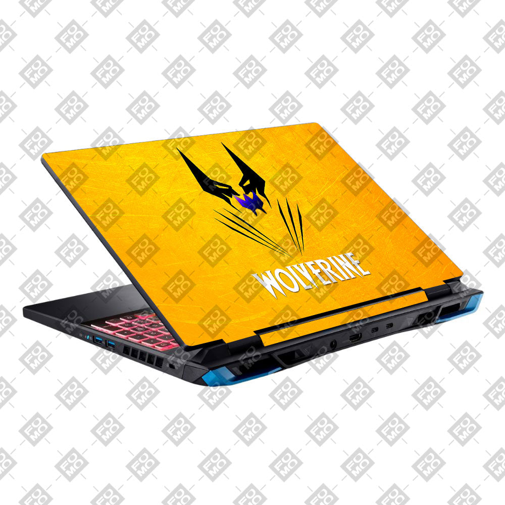 Wolverine with Yellow Background Acer Predator Helios Neo 16 N22Q22B Laptop Skin