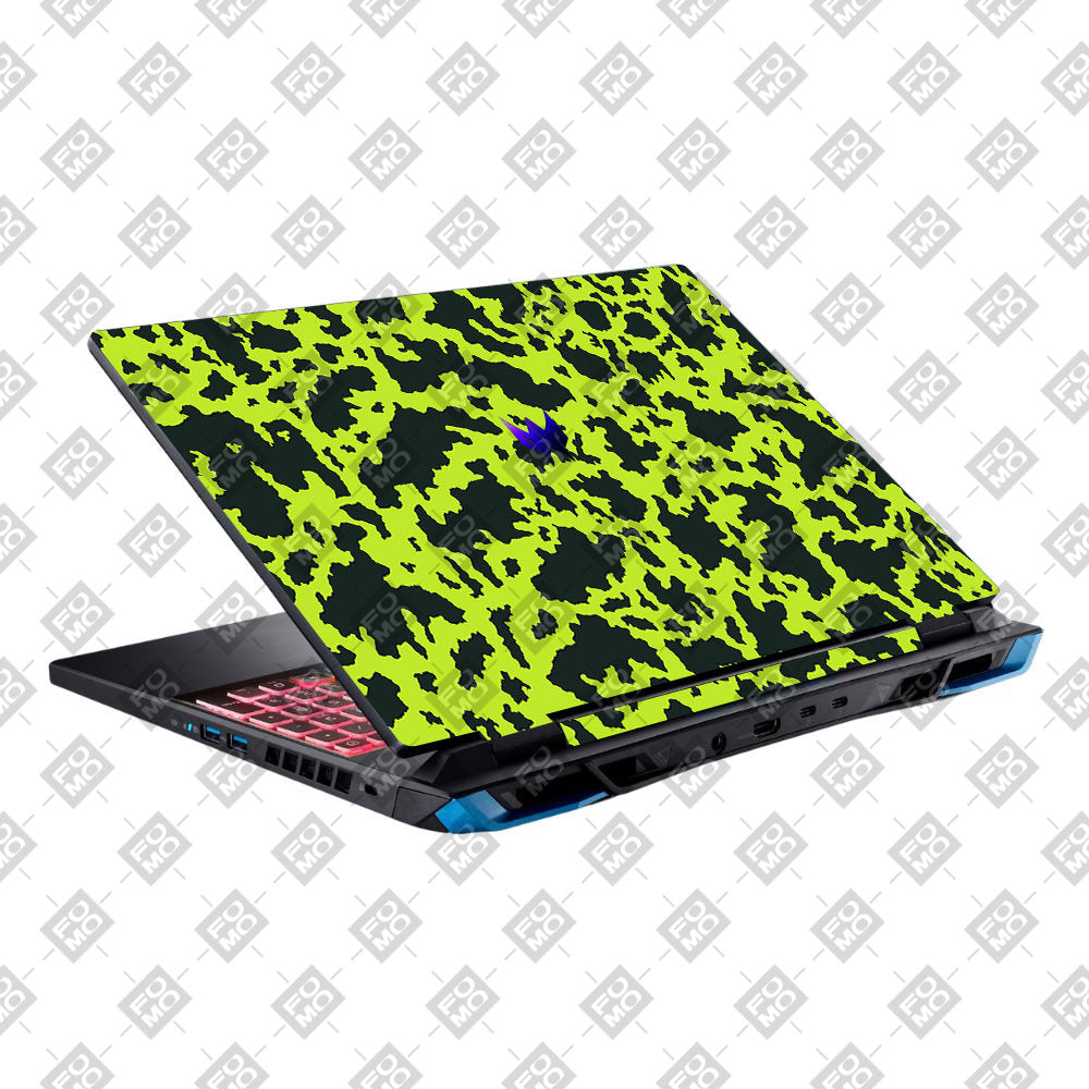 Neon Green Splatter Camo Acer Predator Helios Neo 16 N22Q22B Laptop Skin